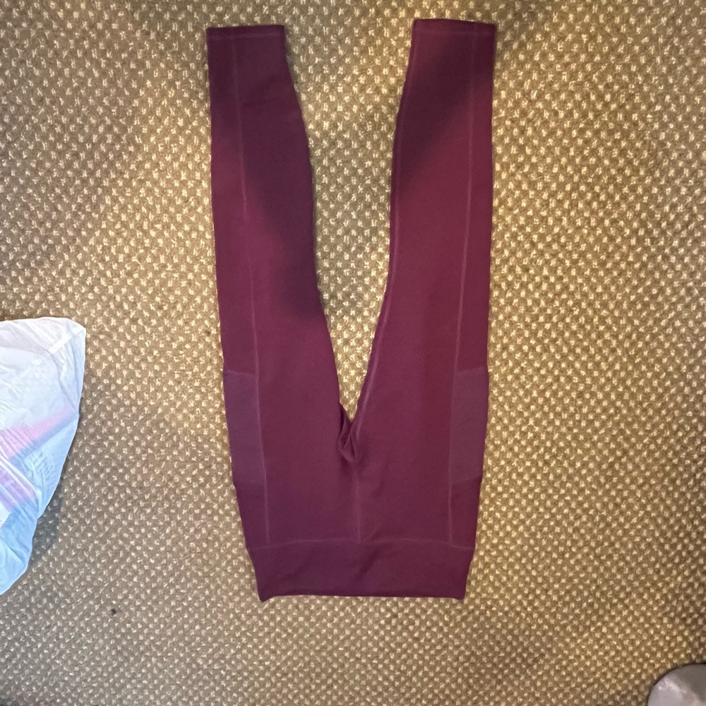 Fabletics Burgundy Leggings
